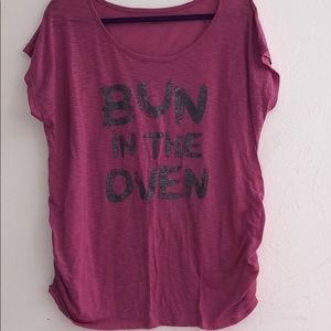 Bun in the oven maternity shirt